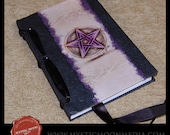 Handmade Journal... Handmade Paper... SM Book of Shadows...Amethyst Pentagram