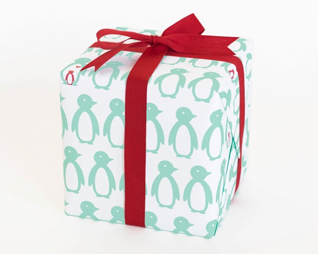 Penguins Gift Wrap Sheets