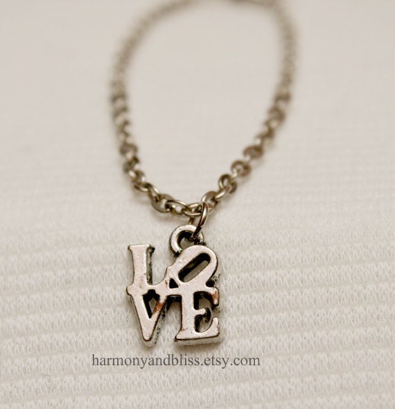 LOVE charm bracelet
