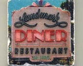 Landmark Diner in Atlanta, Georgia - Original Coaster