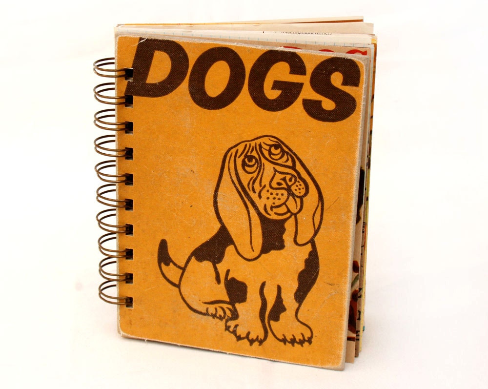 Man's Best Friend- Wire-Bound Recycled Art Journal