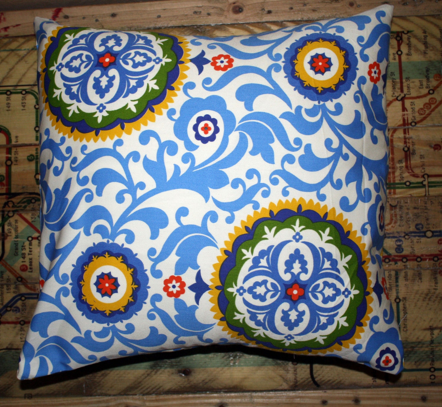 Pillow Cover Blue 16" x 16"
