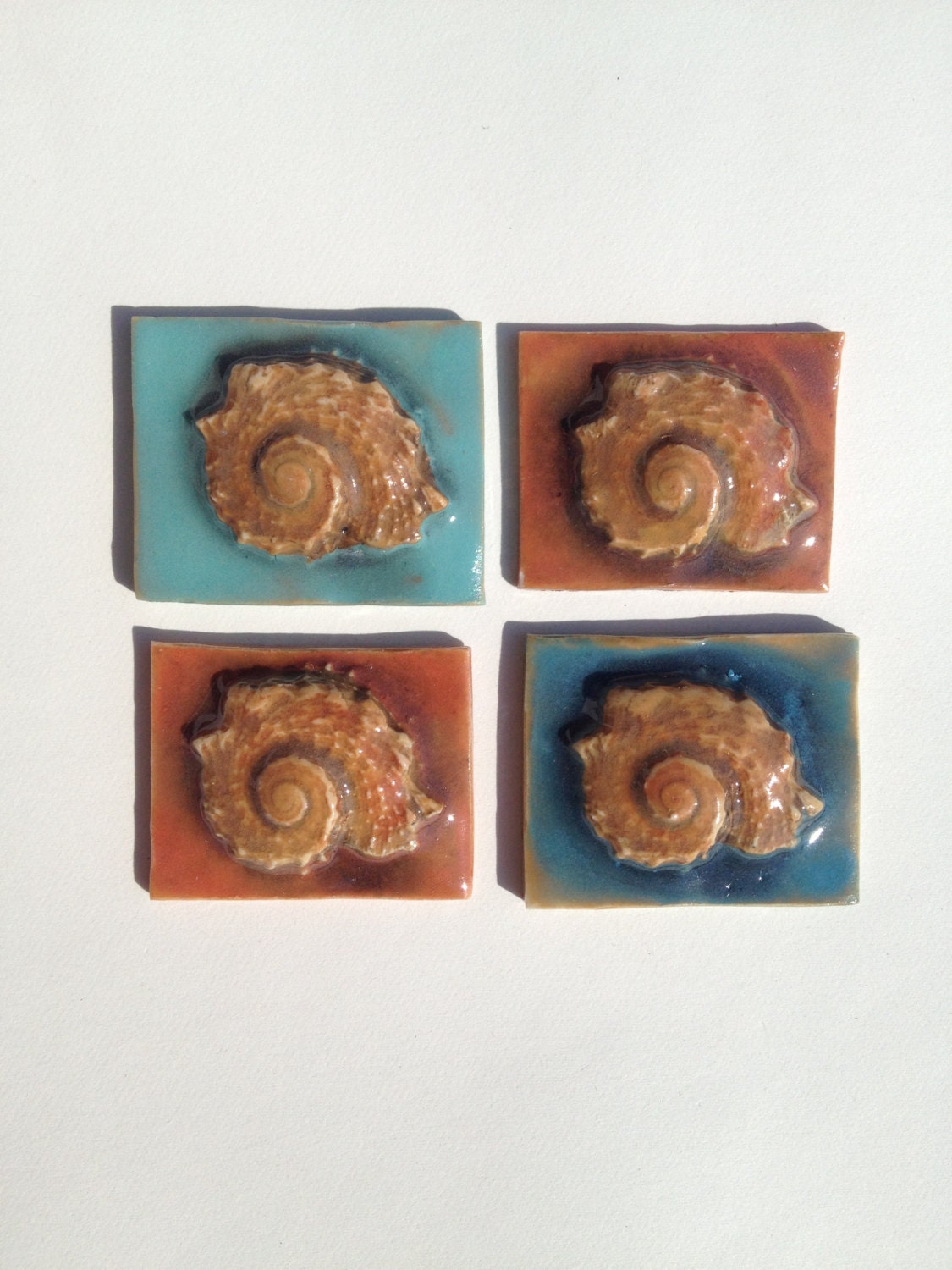 Porcelain Mosaic Tile Spiral Sea Shell