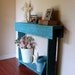 Console Table ANY COLOR Cedar Wood Skinny Wall Table Thin Entry Table Farmhouse Fresh Country Farm Table 30X7X30