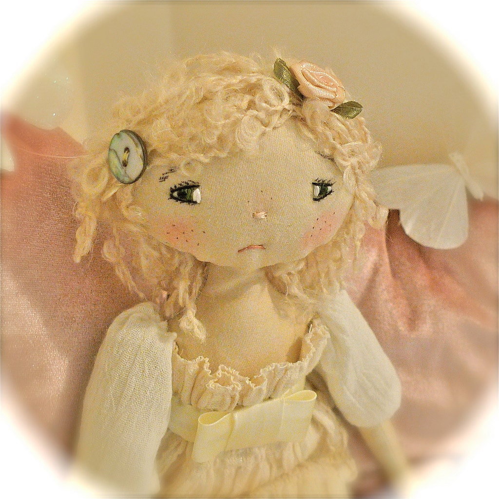 artist cloth doll romantic Edwardian style
