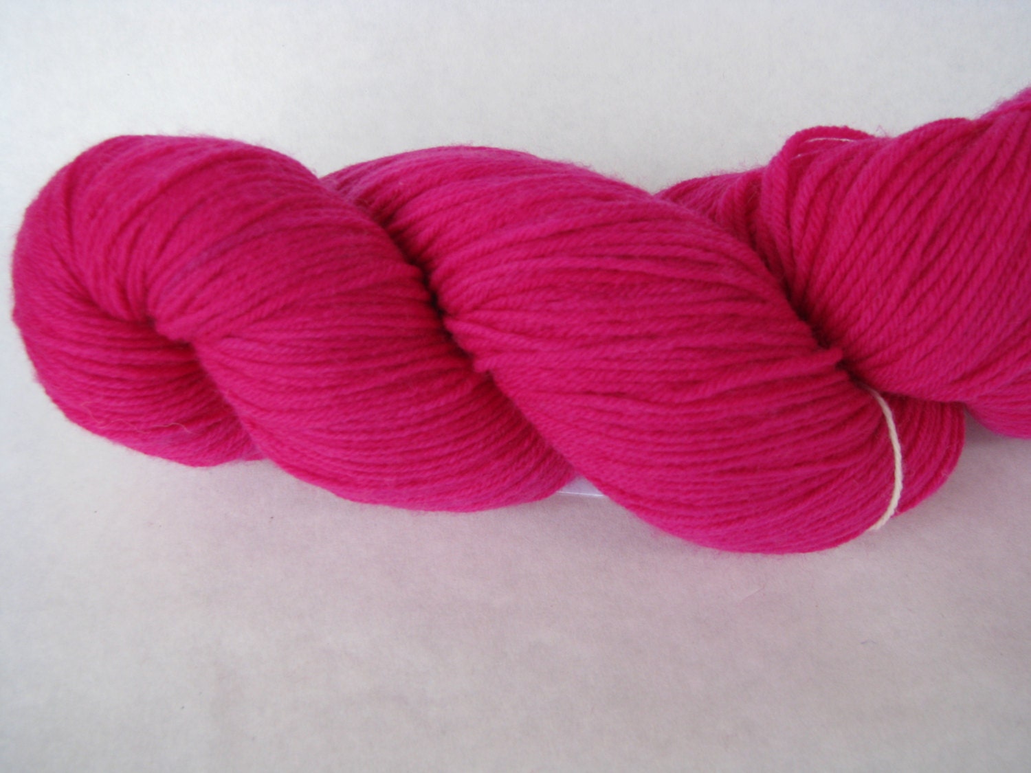 Greatest of Ease Sock Superwash Fingering Handdyed Yarn Color: Fuschia