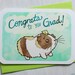 Graduation Card - Congrats to You Grad - Guinea Pig -  Notecard