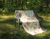 quilt - throw size - forest vine - Ready to ship