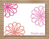 Flower Note Cards / Notecards / Personalized (set of 8)