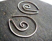 40% OFF with coupon code (2013SALE40) - Sterling Silver Earrings - Fern Spiral
