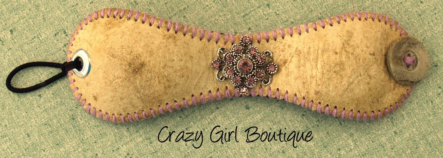 Baseball Cuff Bracelet / Recycled Baseball