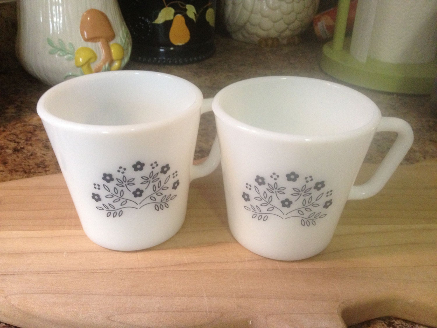 Set of Two Pyrex Mugs