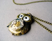 Owl Necklace Steampunk Jewelry