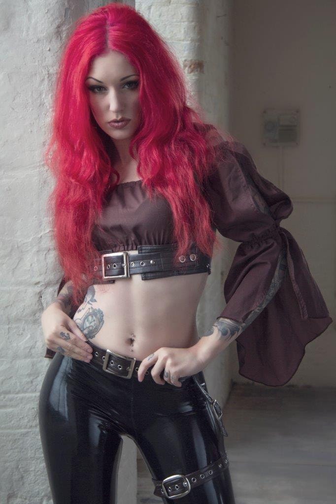 SALE Brown Steampunk Waist Belt with Thigh Holster Large to Extra Large