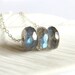 Labradorite necklace sterling silver trio labradorite jewelry - Pahiwa Abacus v3