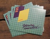 80s Typographic Party Invitations - Set of 16 - Birthday, Celebration, Sweet 16