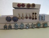 Vintage Earrings DeStash 11 pairs Screwbacks