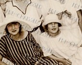 Never Be Afraid to Be Yourself Instant Download Digital GREETING Card 5x7 Altered French Real Photo postcard scan
