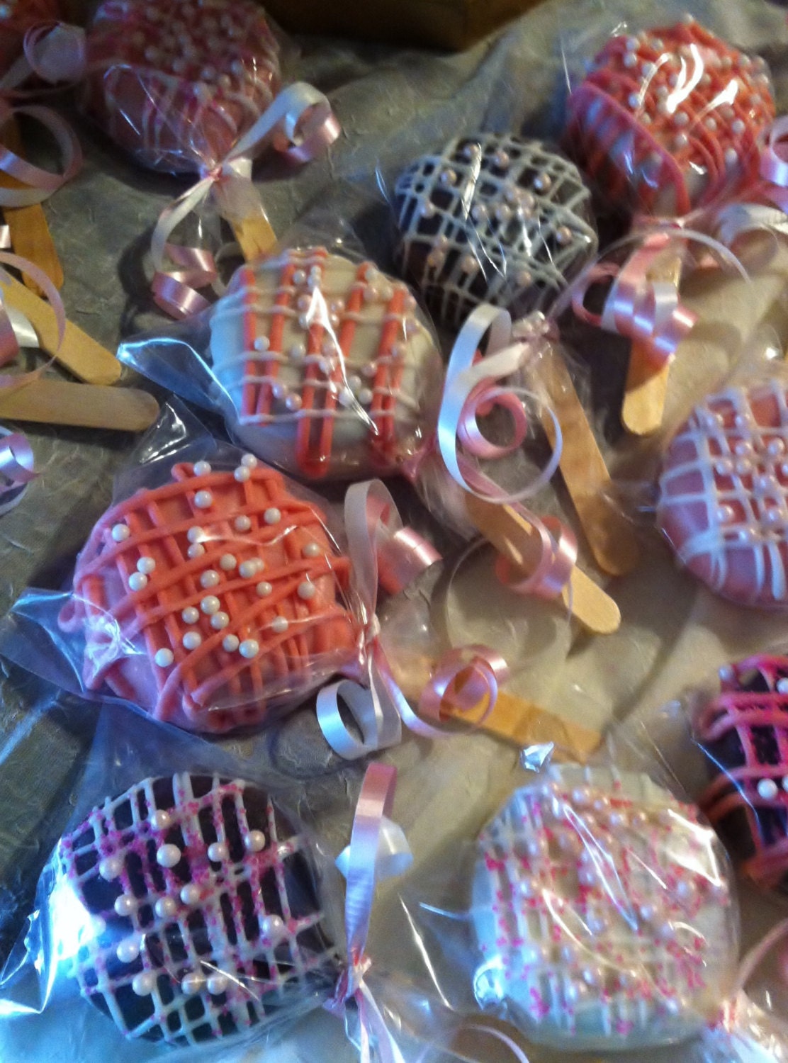12 PEARL PRINCESS Chocolate Double Dipped Oreo Cookies - Girl, Wedding, Party Favor, Shower, Christening, Valentines, Mothers Day