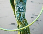 Dancing Green Handmade Batik Yoga Pants