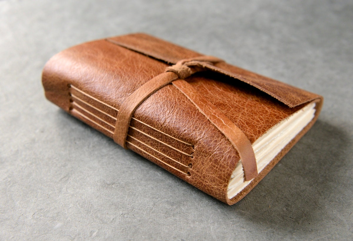 Leather Journal or Sketchbook - Saddle Brown