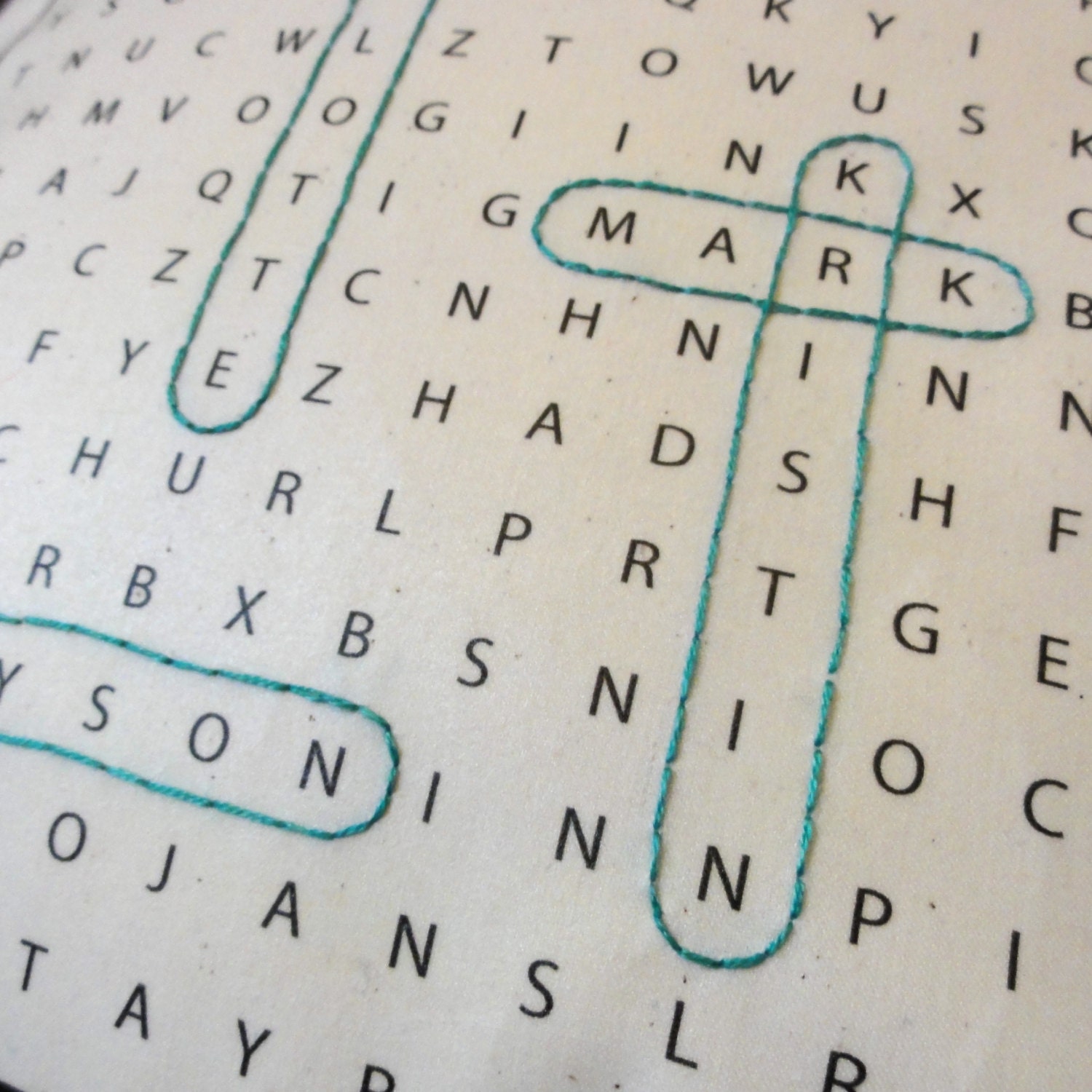 Crossword Family Pillow