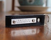 Personalized leather key fob for men or women - new driver, groomsmen, anniversary, birthday, graduation