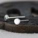 Glint - flattened stud earrings for men or women - choose your size
