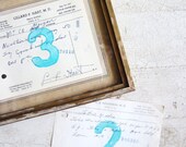 Vintage Spring Wedding Reception Table Numbers
