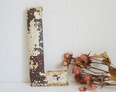 Antique Marquee Letter L Rusty Vintage Marquee Letter