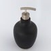 Soap / Lotion Dispenser- Large - 20 oz - Black / Handmade Wheel Thrown Pottery