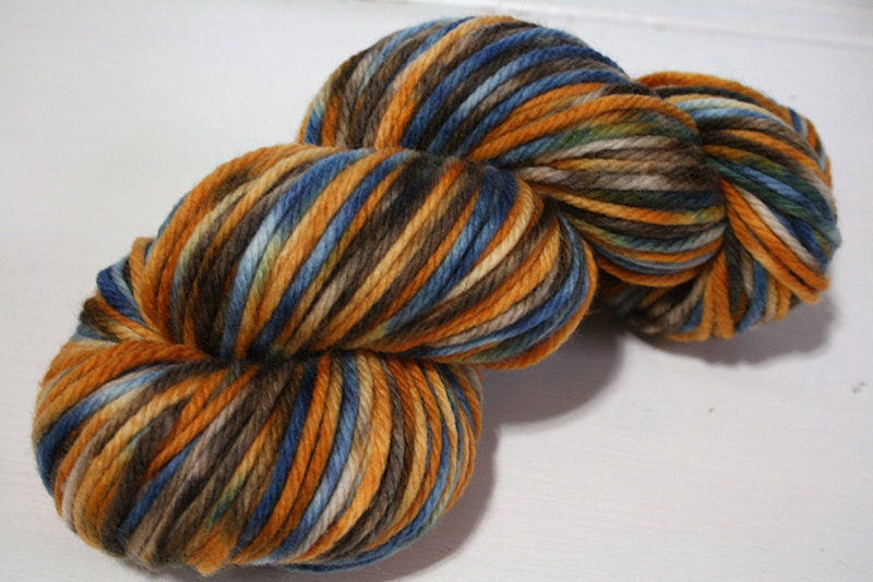 hand dyed yarn - Simple SW Bulky - Golden Slumbers colorway