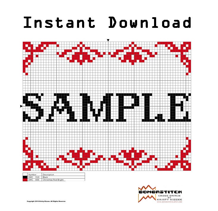 DIY Ron Swanson - .pdf Original Cross Stitch Pattern - Instant Download