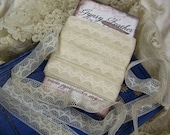 Vintage French Lace Yardage...embellishment for crazy quilts, heirloom sewing, scrapbooks, doll clothes, collage,etc ... LY21323