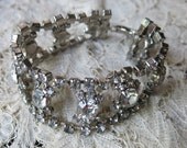 Vintage Rhinestone Bracelet, 1950's