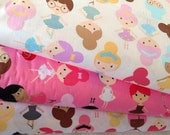 Girl friends Ballerina quilt or craft fabric bundle by Ann Kelle for Robert Kaufman- Fat Quarter Bundle, 3 total