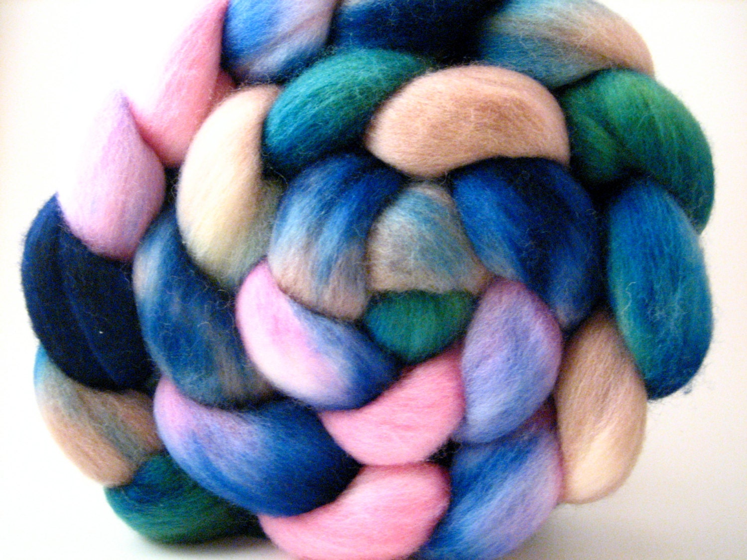 Hand Dyed Polwarth Wool Top 4 oz