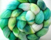 Hand Dyed Polwarth Wool Top 4 oz
