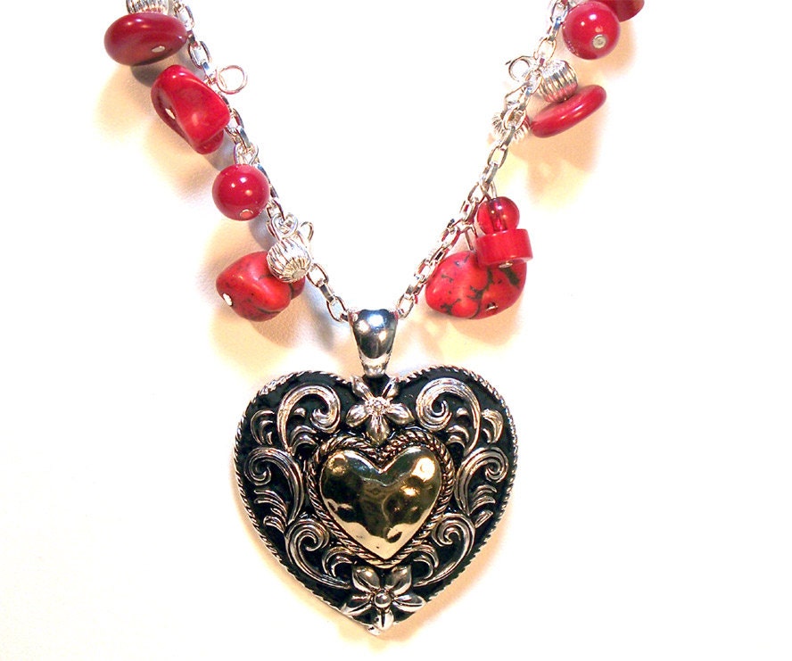 Big Heart Pendant Necklace