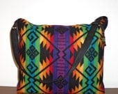 Messenger Bag Large Purse Shoulder Bag Adjustable Strap Blanket Weight Wool