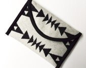 Mini iPad Cover Sleeve Ipad Case Padded Wool Black White Tribal Inspired