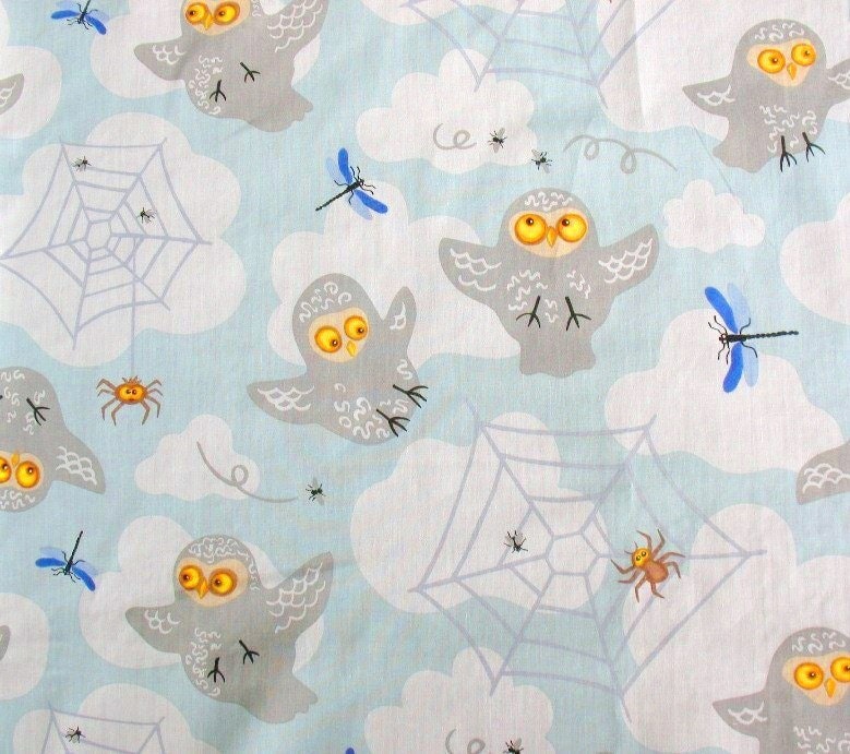 1.5 yards Ikea Owls Cotton fabric