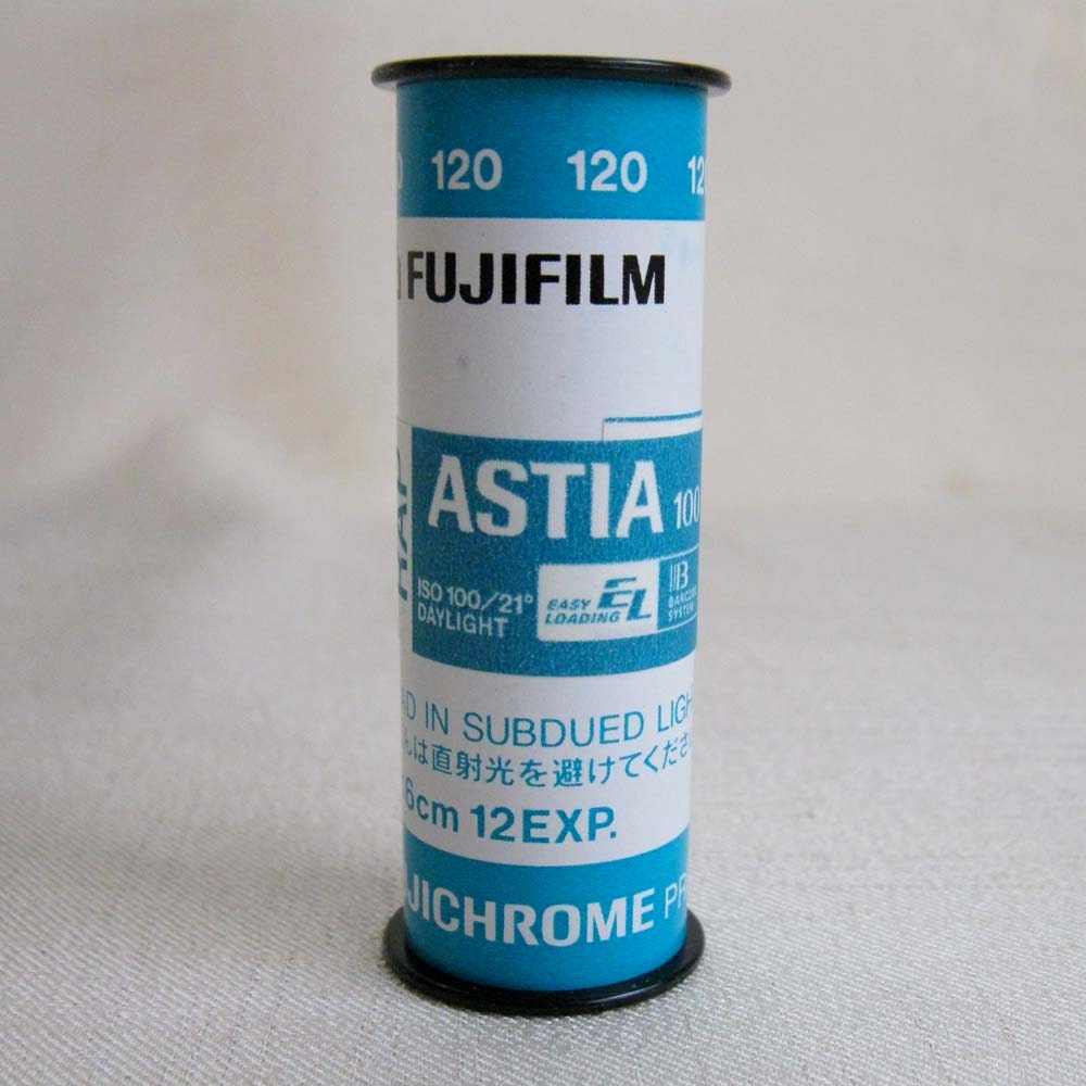 Expired Photography Film: 1 Roll 120 Fuji Film, FujiChrome Astia 100 Color Transparency Film, Excellent Condition Unused Film