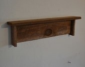 Rustic repurposed wood wall shelf  25 wide gorgeous knot