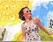 Sunbather. An Original Collage