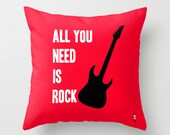 Throw Pillows Decorative Pillows Accent Pillows Cushion Cover 16 x16 Red Yellow Cover Pillow Cover Rock