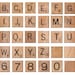 Vintage WOODEN SCRABBLE LETTERS and Numbers - Digital Download 1 inch for Pendants, Iron Transfer,Print,Cards,Wall decor,Tags,T-shirts more