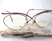 Essence  5 Demi Brown Model 410 1980s Eyeglasses Eyewear Tortoiseshell red Cazal like frames - Waterrose