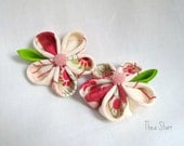 Kanzashi Hair Flower Clips - Sweet Berry