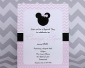 Minnie Mouse Invitation - Minnie Mouse 1st Birthday